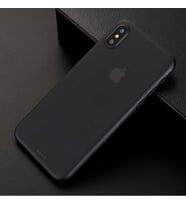 Uyumlu Model Apple iPhone X Kılıf A+ Ultra İnce Sert Kapak (Siyah)