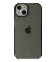 Newface Apple iPhone 14 Plus Kılıf Pc Sert Şeffaf Kapak - Siyah