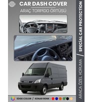 IVECO DAILY (2011-2014) Torpido Örtüsü Panel Torpido Koruma Araca Özel Tam Uyum Kaymaz Kolay Montaj
