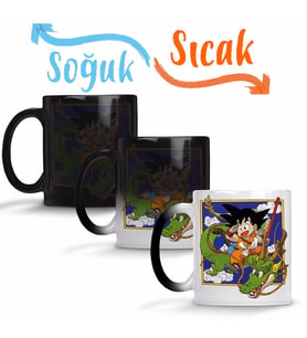 Dragon Ball Sihirli Kupa Bardak Porselen
