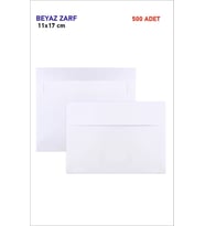 Hsn Davetiye Zarfı 500 Adet 11X17 cm