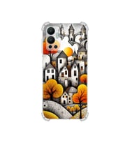 PrintiFy İnfinix Hot 12 ile Uyumlu Düşlerin Dansı Serisi Göçebe Şatolar Tasarımlı Uv Baskılı Köşe Korumalı Antişok Kılıf