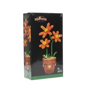DOSTOYS 116-19 MİNİ ÇİÇEK BLOK OYUNCAK TURUNCU GÜNGÜZELİ 395 PARÇA 6+