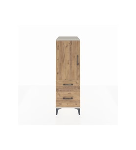 Kronos Dolap 2 Raflı 2 Çekmeceli Tek Kapaklı 44x59x134 Aytaşı-Çam