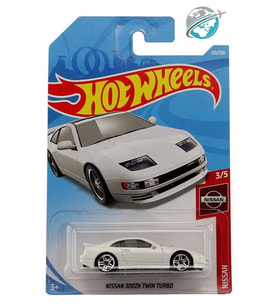 Hot Wheels - Nissan 300ZX Twin Turbo (1/64) Beyaz - Yurt Dışı Uzun Kartonet - 2019 Serisi