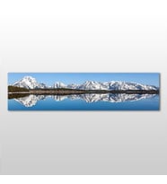 Dağ Ve Göl Kanvas Tablo 240x80cm (Karışık)