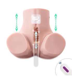 Gina Ass Otomatik Git Gel Hareketli Telescopic&Kumandalı Realistik Kalça Vajina