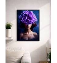 FLORAL WOMAN22  TASARIM MDF TABLO (27X18)