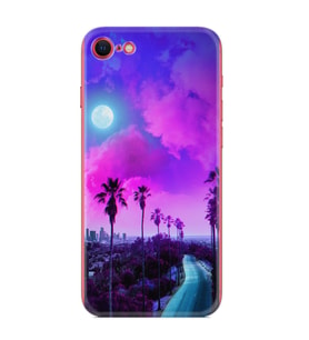Apple iPhone 6 6S Kılıf Resimli Desenli Silikon Platinium Series Purple Way 1843