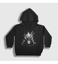 Presmono Unisex Çocuk Siyah Skull Ghost Rider Hediye Motorcu Kapüşonlu Sweatshirt 513751tt
