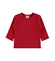 Civil Baby Kol Ucu Detaylı 6-18 Ay Sweatshirt - Kırmızı