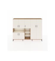 Arges Dolap 13 Raflı 7 Kapaklı 220x30x163 Çam-Aytaşı