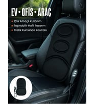 Sırt ve Bel Masaj Minderi Motorlu, Kademeli Şiddet Ayarlı Masaj Koltuğu Pedi