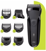 Braun 3 Serisi 300 BT BLK  3’ü 1 Arada Kuru Kullanım Kablosuz Tıraş Makinesi