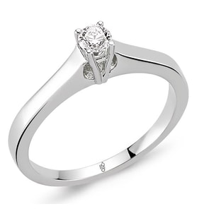 Romeo Pırlanta 0.25 Ct Tektaş Yüzük RM25029 (Çok Renkli)