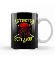 Cute Ain't Nothing Soft About It Softball Pun Kupa Bardak Porselen