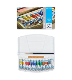 Talens Van Gogh Tüp Sulu Boya 12 Renk x 10 ml. Plastik Kutu 