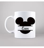 Mickey Mause İsim Baskılı Kupa Kişiye Özel