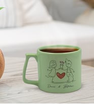 BK Gift Kişiye Özel Sevgili İsimli Pastel Yeşil Middle Kupa Bardak, Arkadaşa Hediye, Ev Hediyesi, Doğum Günü Hediyesi, Ofis Hediyesi (Model 1)