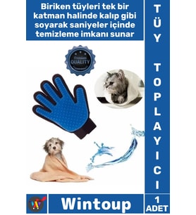 #Eldiven Masaj Etkili Silikonlu Evcil Hayvan Tüy Temizleyici Sağ El Kedi Köpek Tüy Toplama Eldiveni
