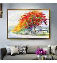Altın Çerçeveli dekoratif tablo a115 (Gold)
