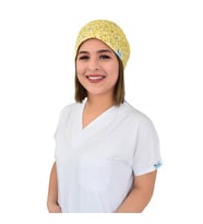 Sarı Papatya Desenli Doktor Hemşire Hastane Cerrahi bone