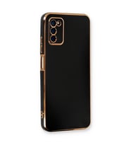Samsung Galaxy A03s Kılıf Volet Silikon - Siyah