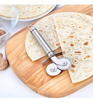 Çift Başlıklı Pizza Hamur Bıçağı