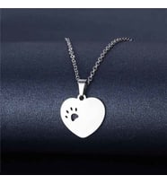 Gümüşcüm Kedi Köpek Patisi Gümüş Kolye