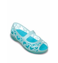 Crocs ADRINA HEARTS FLAT Mavi Kız Çocuk Babet (Lacivert)