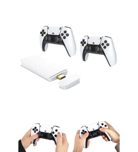 4K Hd Görüntü Kaliteli Retro Game Stick 20000 Oyunlu Çift Kollu Beyaz Game Stick