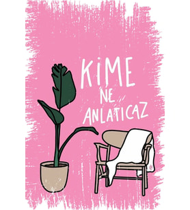 Kime Ne Anlatıcaz Yazılı Retro Tasarım Ahşap Duvar Posteri