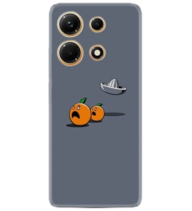 Infınix Note 30 Kılıf Resimli Desenli Baskılı Silikon Orange Escape 1374