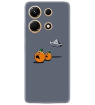 Infınix Note 30 Kılıf Resimli Desenli Baskılı Silikon Orange Escape 1374