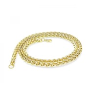 Moncuk Design Sarı Renk Çelik Kolye 6Mm 3351CEK018