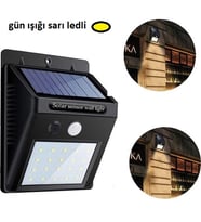 Hareket Sensörlü Güneş Enerjili Lamba 20 led