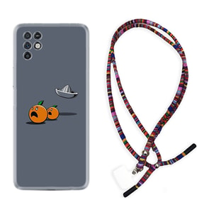 INFINIX Note 11 Pro Note 10 Hot 9 Play Kılıf Boyun Asklı Rasta Silikon Orange Escape 1374