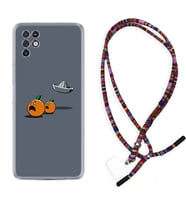 INFINIX Note 11 Pro Note 10 Hot 9 Play Kılıf Boyun Asklı Rasta Silikon Orange Escape 1374