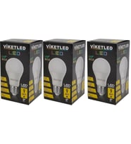 Viketled Led Ampül Beyaz-White 9W (3 Lü Set)