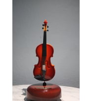 Kişiye Özel Keman Tasarımlı Kurmalı Müzik Kutusu