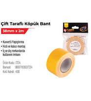 Çift Taraflı Köpük Bant 38mm x 2m 3 adet
