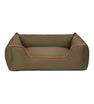 Pet Comfort Alpha  Köpek Yatağı Haki w Turuncu Biye L 105x85cm