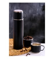 AKILLIELMA-PENGUEN PNG-1050G TERMOS 500ML ÇELİK GİNA KAMP 4 PARÇA SİYAH
