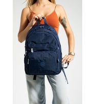 Unisex Okul Çantası Su İtici Hafif Klinkır Kumaş Günlük Sırt Çantası 40*30 Cm Lise Ortaokul Çantası