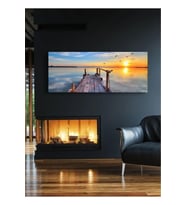 Kanvas Tablo Deniz Ve Gün Batımı Manzaralı Kanvas Tablo 40 X 60