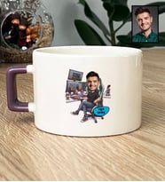 Kişiye Özel Karikatürlü Gamer Arkadaşa Hediye Lüks Fincan Doğum Günü Hediyesi