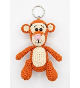 Maskot Tiger Amigurumi Organik Anahtarlık Oyuncak
