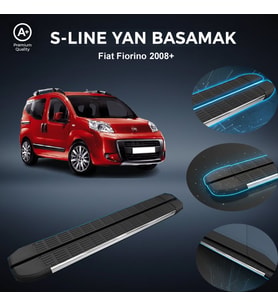 Fiat Fiorino Kısa S-Line Premium Krom Yan Basamak  2008 Sonrası