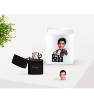 BK Gift Kişiye Özel Babalar Günü Hediyesi Godfather Baba Karikatürlü Seramik Kül Tablası ve Benzinli Çakmak Seti-7 (Model 1)