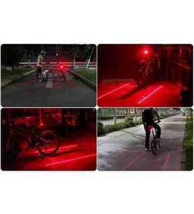 3 Fonksiyon Lazer Şeritli 7 Fonksiyon 5 Ledli Stop Bisiklet Lamba